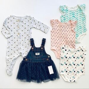 Baby Girl Clothing Bundle 6–9M 9M Dresses Bodysuits Set Outfit Lot